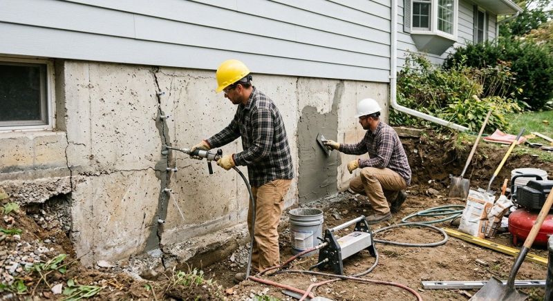 Basement Foundation Repair in Hillsborough, NH