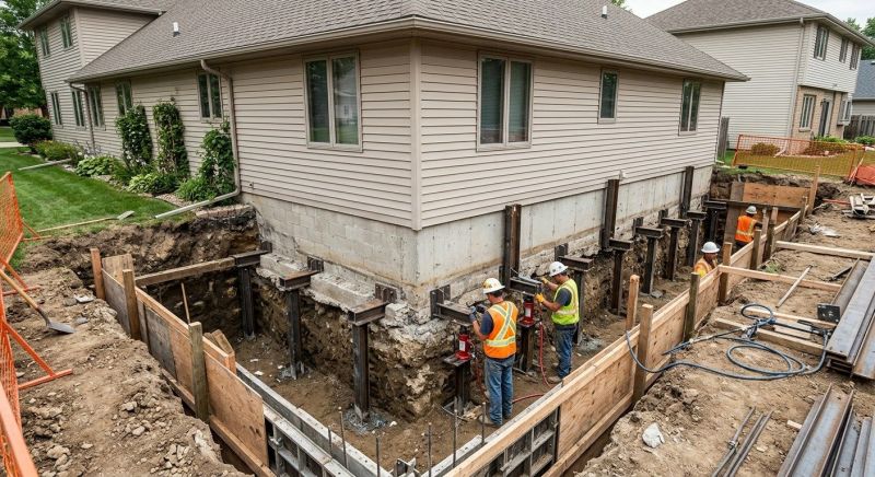 Basement Underpinning in Milford, NH