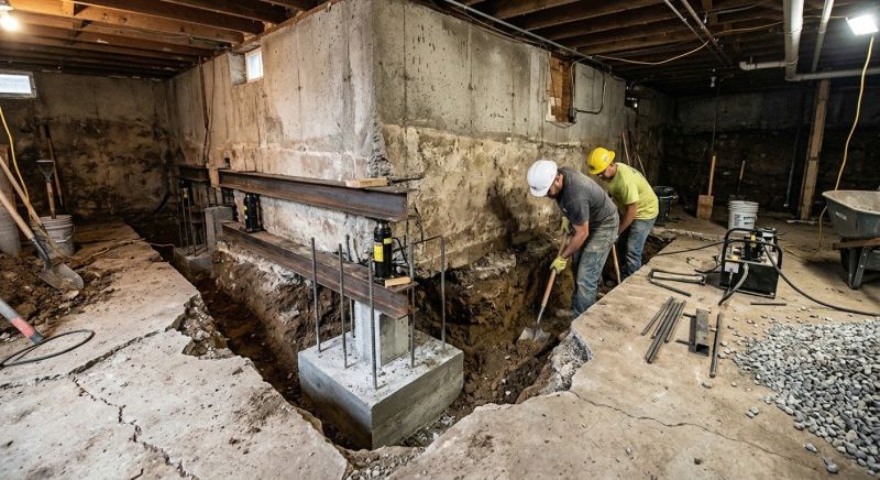 Basement Underpinning in Milford, NH