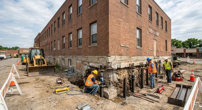 Commercial Foundation Repair in Milford, NH