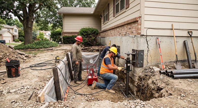 Cracked Foundation Repair in Lowell, MA