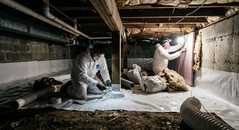 Crawl Space Leveling in Milford, NH