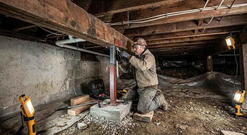 Crawlspace Foundation Repair in Ashby, MA