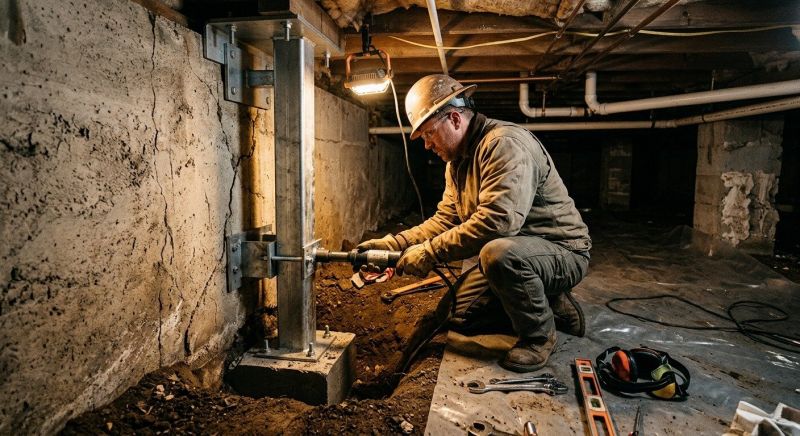 Crawlspace Foundation Repair in Bow, NH