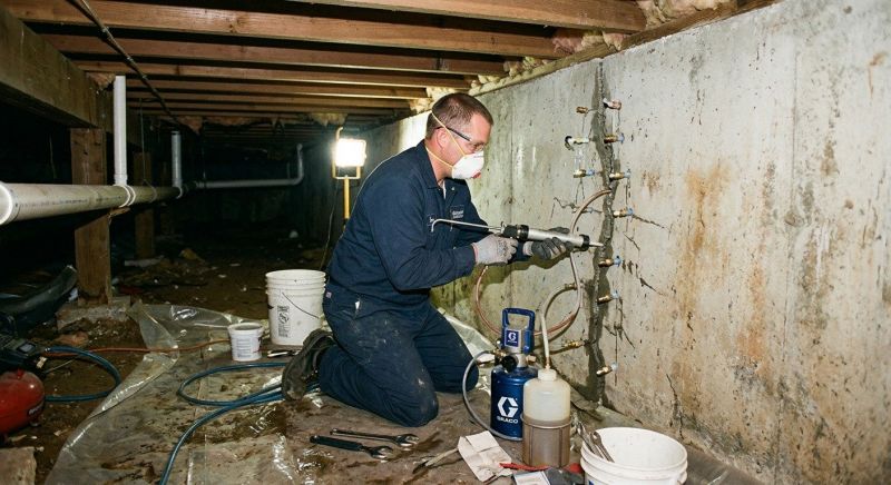 Crawlspace Foundation Repair in Derry, NH