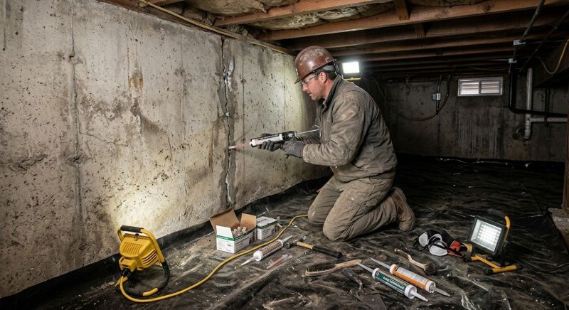Crawlspace Foundation Repair in Hooksett, NH