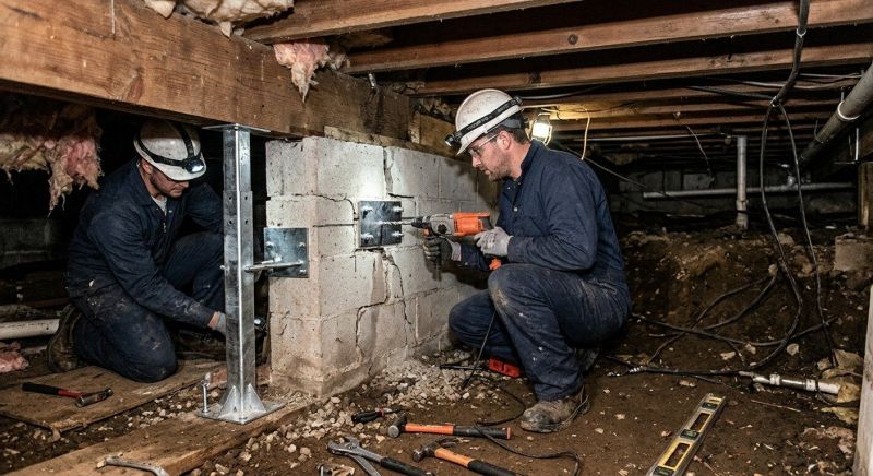 Crawlspace Foundation Repair in Milford, NH
