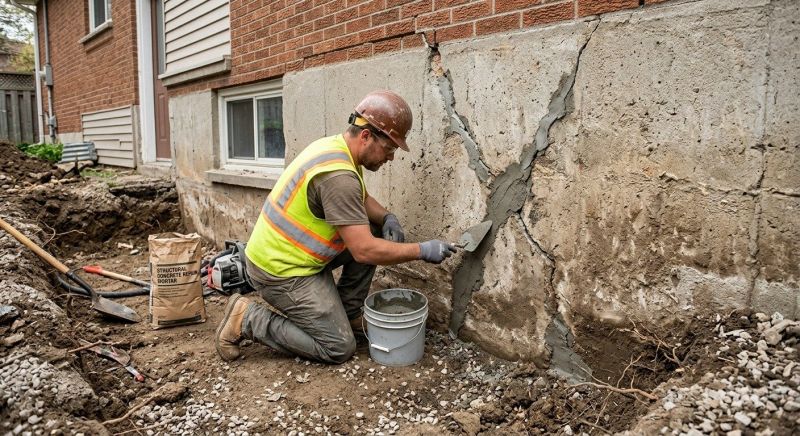 Foundation Crack Repair in Lunenburg, MA