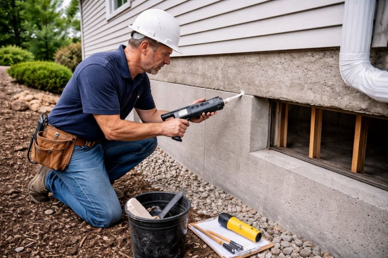 Foundation Crack Sealing in Milford, NH