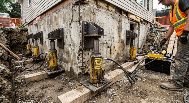 Foundation Jacking in Hillsborough, NH