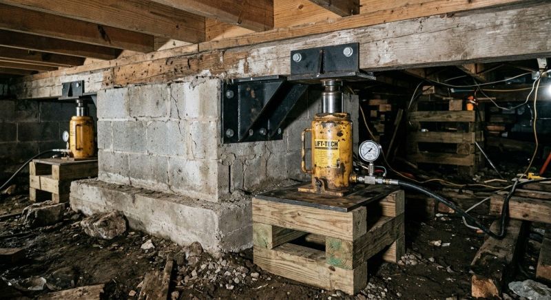 Foundation Jacking in Lancaster, MA