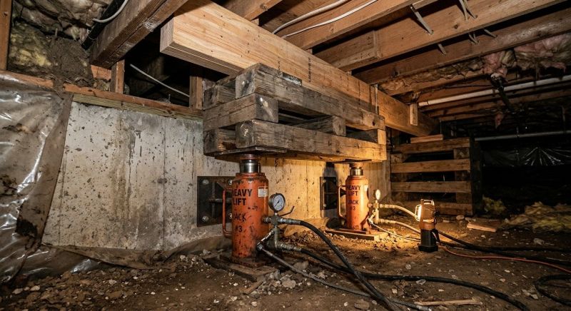 Foundation Jacking in Litchfield, NH