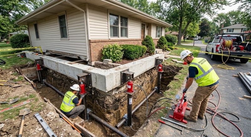 Foundation Jacking in Peterborough, NH