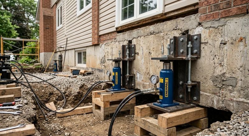 Foundation Jacking in Sandown, NH