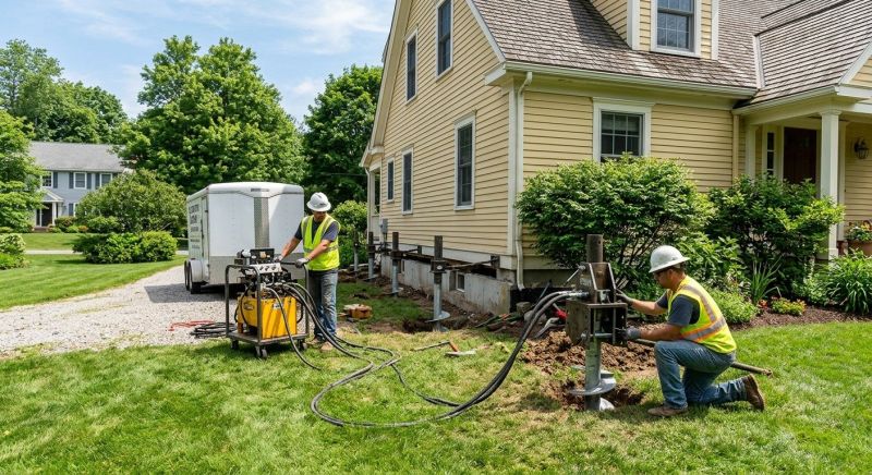 Foundation Lifting in Lancaster, MA