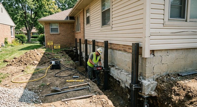 Foundation Renovation in Milford, NH