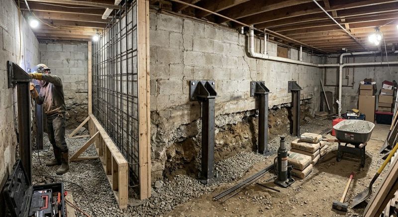 Foundation Stabilizing in Derry, NH