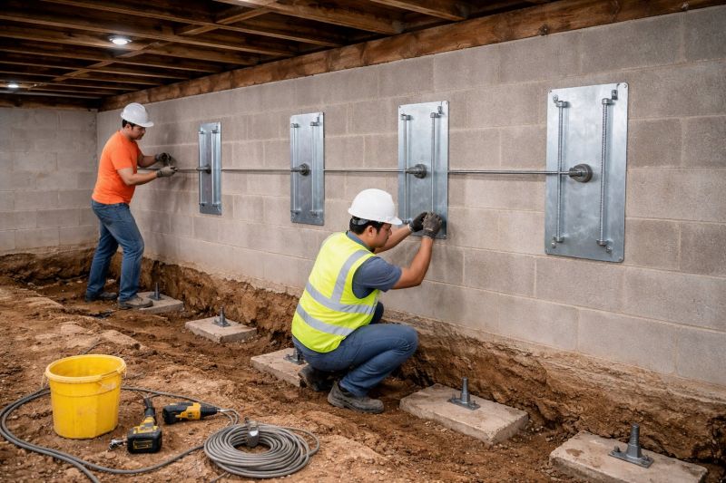 Foundation Stabilizing in Dunstable, MA