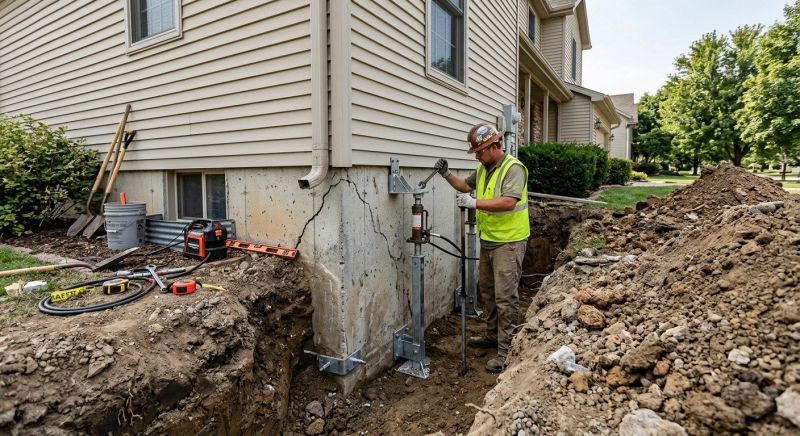 Foundation Stabilizing in Dunstable, MA