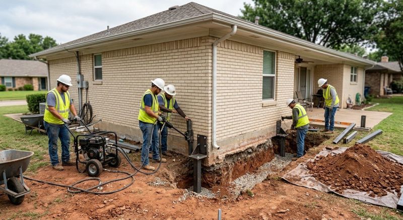 Foundation Stabilizing in Groton, MA