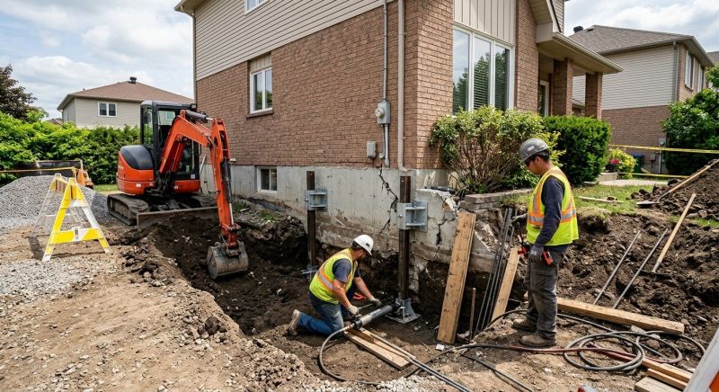 House Foundation Repair in Fitchburg, MA