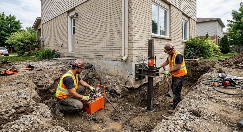 Sinking Foundation Lifting in Milford, NH