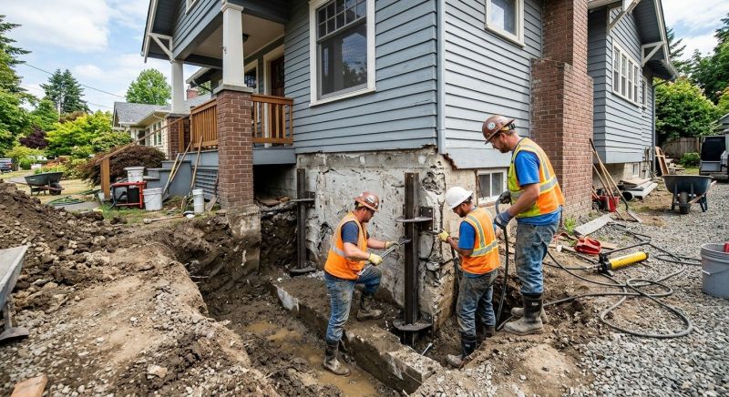 Sinking Foundation Repair in Ayer, MA