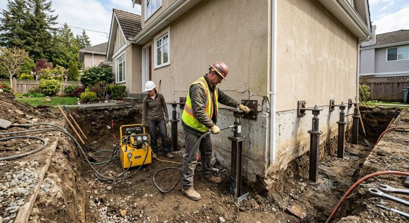 Sinking Foundation Repair in Harvard, MA