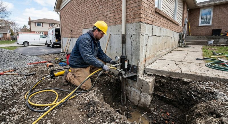 Sinking Foundation Repair in Harvard, MA