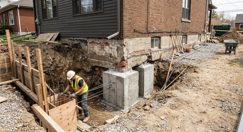Structural Underpinning in Milford, NH